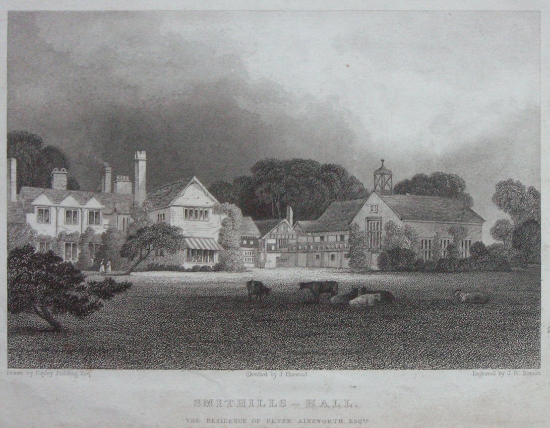 Print - Smithills-Hall. The Residence of Peter Ainsworth Esqre - Kernot